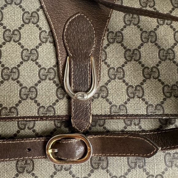 Gucci Monogram Brown and Cream Clutch - Picture 5 of 5